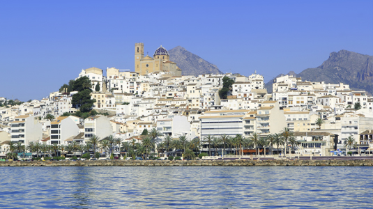 Benidorm, vista de la ciudad desde el mar