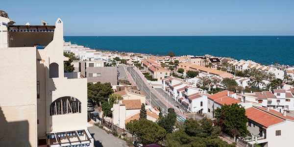 Santa Pola , vista desde el Castillo