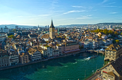 Zurich, vista panorámica de la ciudad